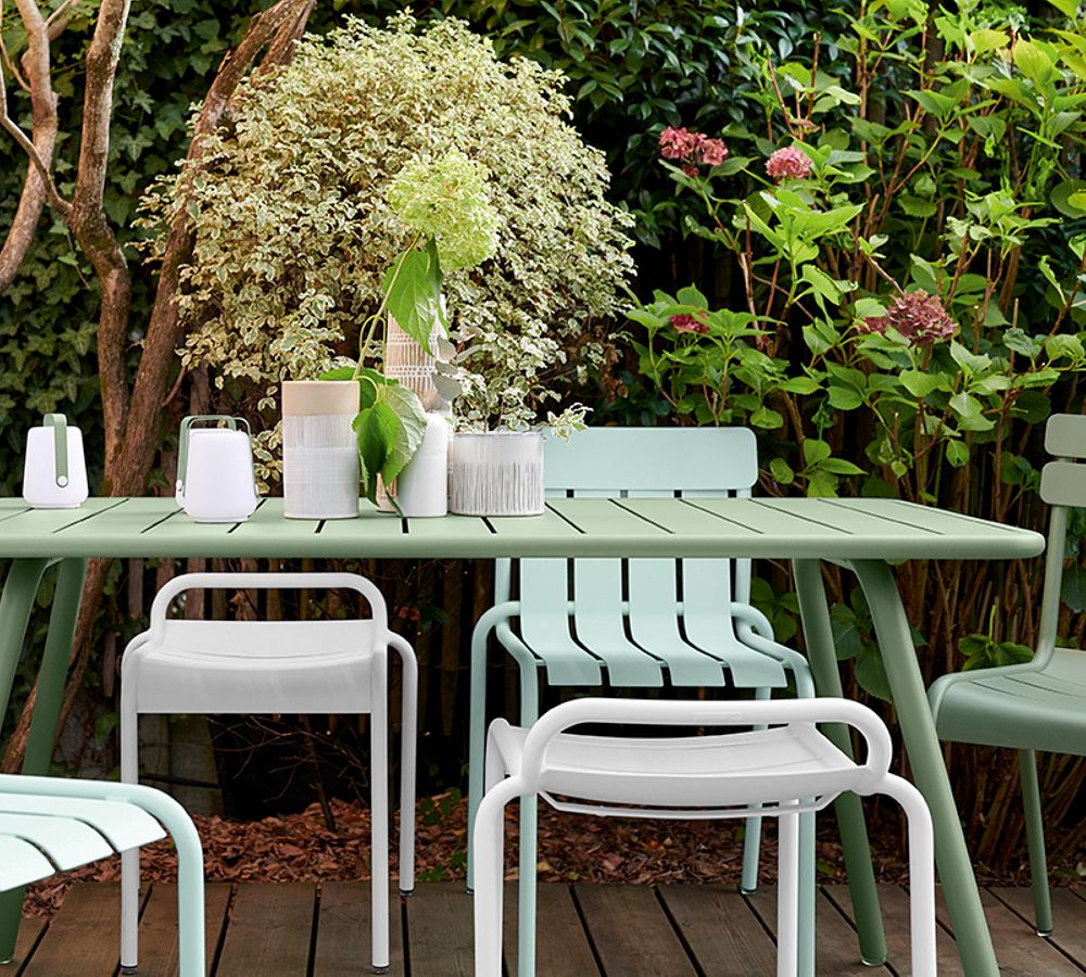 Fermob Metal Rectangular Luxembourg Outdoor Dining Table (57&quot;)