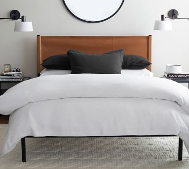 Hardy Leather Bed Pottery Barn
