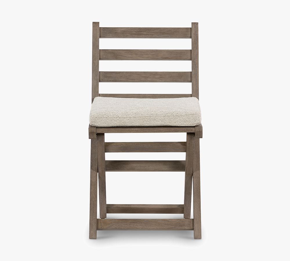 Raylan Teak Outdoor Folding Chair with Cushion