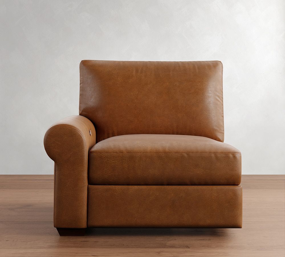 Build Your Own Big Sur Roll Arm Leather Sectional