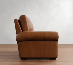 Build Your Own Big Sur Roll Arm Leather Sectional