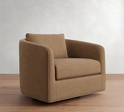 Remmy Leather Swivel Chair