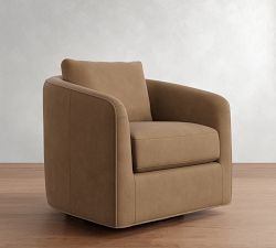 Remmy Leather Swivel Chair