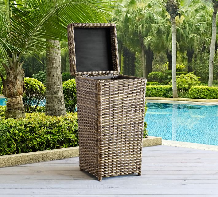 Wicker trash cans hotsell