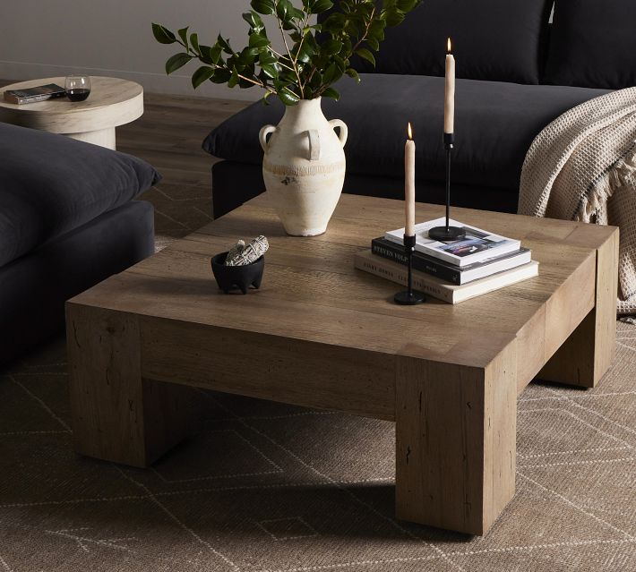 Fia Square Coffee Table 40 55 Pottery Barn