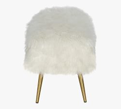 Nome Faux Fur Bench