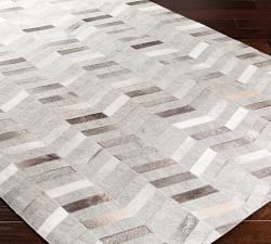 Travers Handcrafted Cow Hide Mixed Media Rug