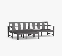 Indio Metal 2-Piece Loveseat Chaise Outdoor Sectional