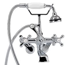 Lyane Wall Mounted Tub Filler with Handshower