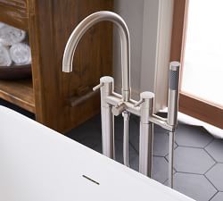 Keylan Floor Mounted Tub Filler with Handshower