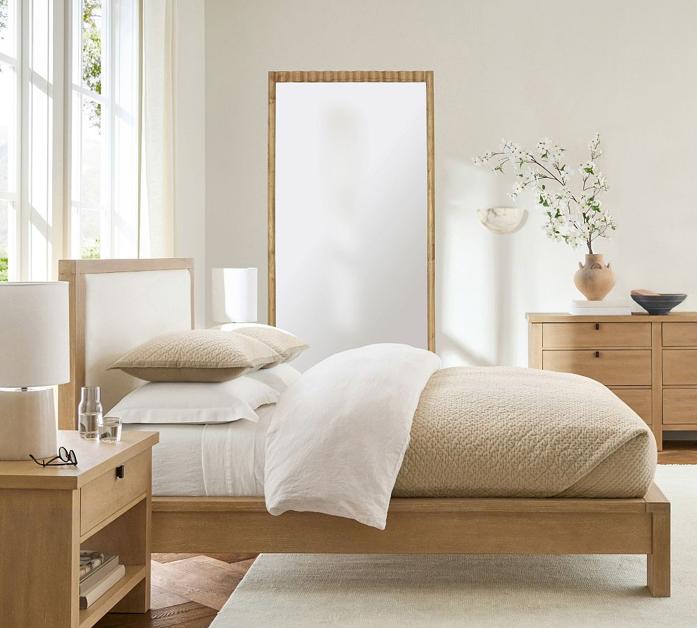 Nova Handfinished Wood Floor Mirror