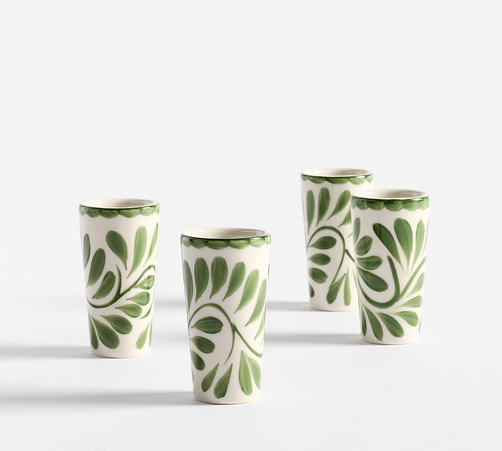 Puebla Porcelain Shot Glasses - Set of 4