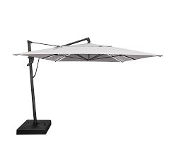10'x13' Rectangular Breenan Starlux Outdoor Umbrella with Base