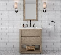 Joanne 30&quot; Marble Top Single Sink Vanity