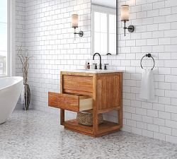Joanne 30&quot; Marble Top Single Sink Vanity