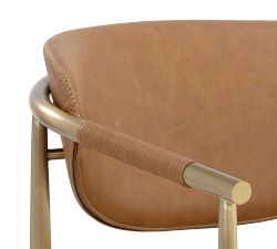 Marquette Faux Leather Armchair