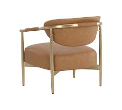 Marquette Faux Leather Armchair