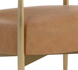 Marquette Faux Leather Armchair