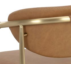 Marquette Faux Leather Armchair