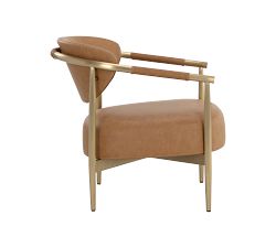Marquette Faux Leather Armchair