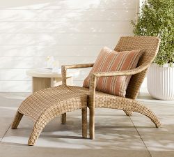 Huntington Wicker Outdoor Adirondack Ottoman