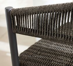 Elmore Metal &amp; Rope Outdoor Stackable Lounge Chair