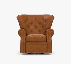 Lansing Leather Swivel Recliner