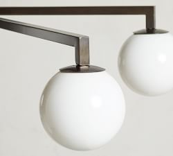 Bradbury Milk Glass Chandelier (23&quot;)