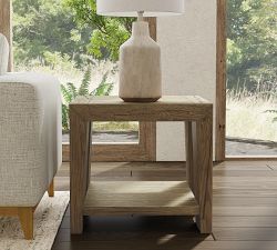 Travis Reclaimed Wood End Table (24&quot;)