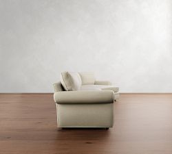 Pearce Roll Arm Cuddle Chaise Sectional (143&quot;-173&quot;)