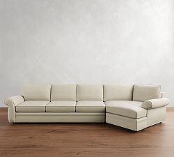 Pearce Roll Arm Cuddle Chaise Sectional (143&quot;-173&quot;)