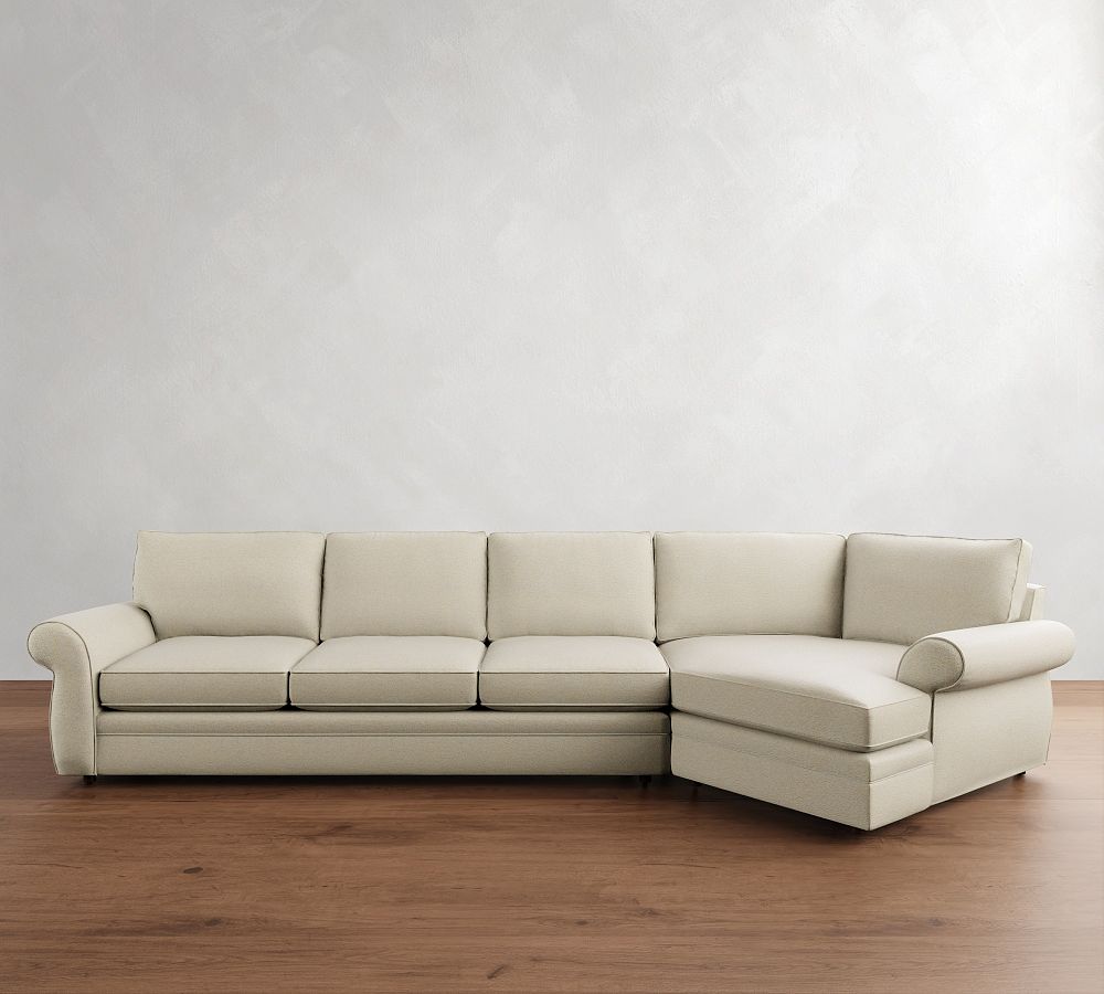 Pearce Roll Arm Cuddle Chaise Sectional (143&quot;-173&quot;)