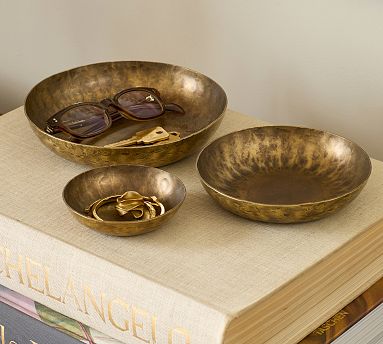 Brass Stacking Tray Set Brass Stacking Tray Set