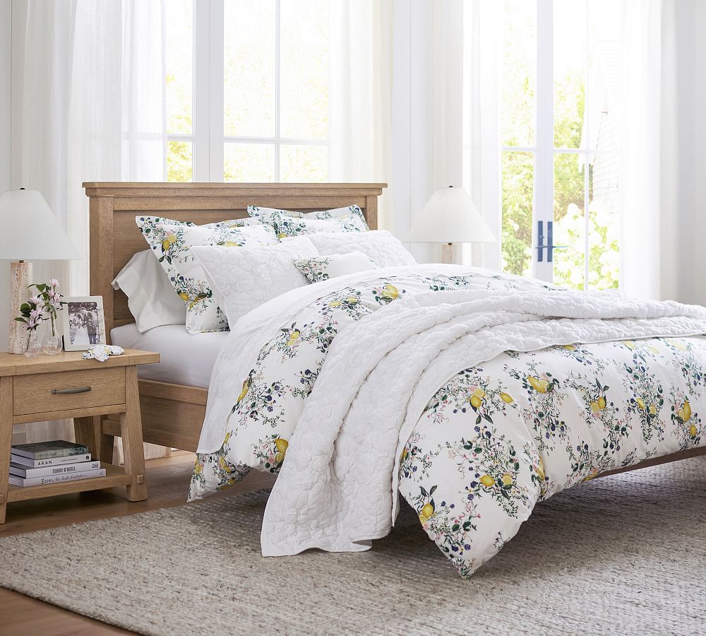 Farmhouse Platform Bed - Wooden Beds | Pottery Barn