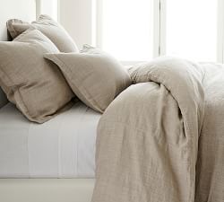 Belgian Linen Duvet Cover & Shams Made with Libeco&#8482; Linen