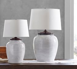 Gallery Textured Linen Tapered Lamp Shade (14&quot;-20&quot;)