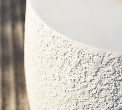 Deia Stone Round Outdoor Side Table (16&quot;)