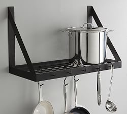 Blacksmith Kitchen Shelf and Pot Holder