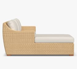 Hampton All-Weather Wicker 2-Piece Loveseat Chaise Sectional