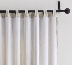 Open Box: Hawthorn Striped Cotton Curtain