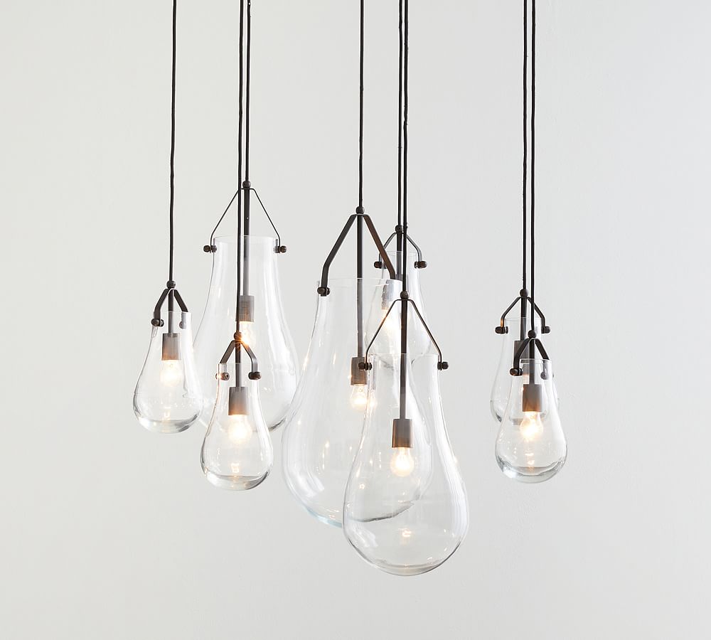 Drayton Recycled Glass 8-Light Chandelier (41&quot;)