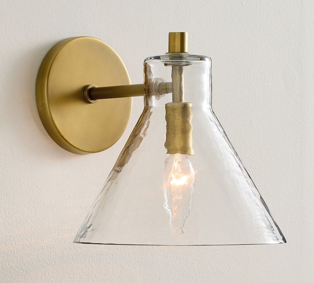 Bridget Petite Recycled Glass Flared Sconce (8&quot;)