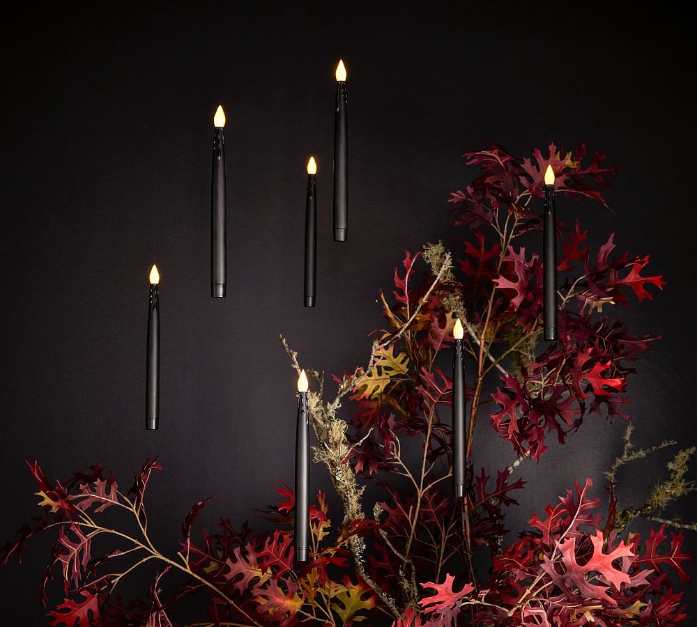 Open Box: Floating Candle String Lights - Black