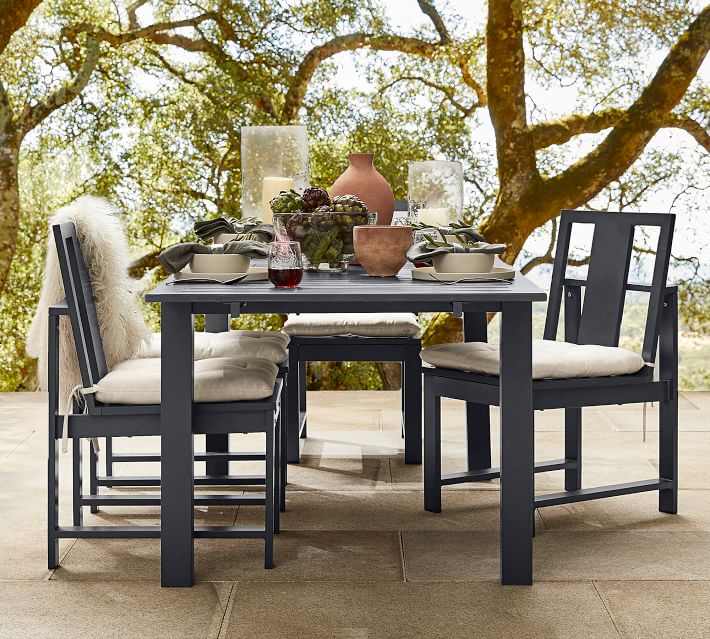 Indio Metal Extending Outdoor Dining Table 60 86
