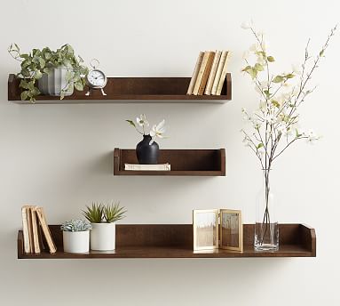 Pottery barn floating bookshelf discount