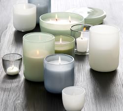 Modern Glass Votive Candleholders - Coastal