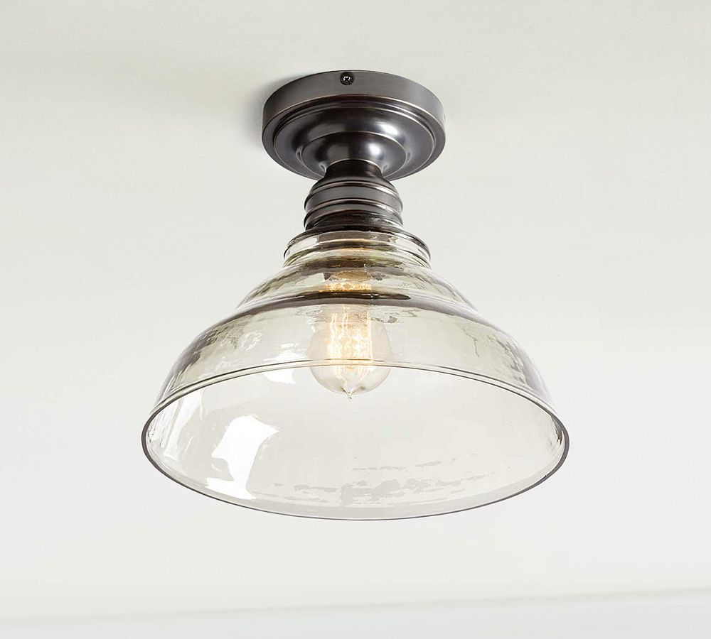Vintage Glass Flush Mount (8&quot;)