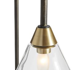 Claremont Flared Glass Floor Lamp (65&quot;)