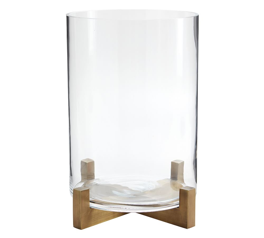Brooks Cross Bar Hurricane Candleholder