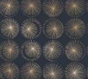 Midnight Starburst Geometric Self-Adhesive Removable Wallpaper
